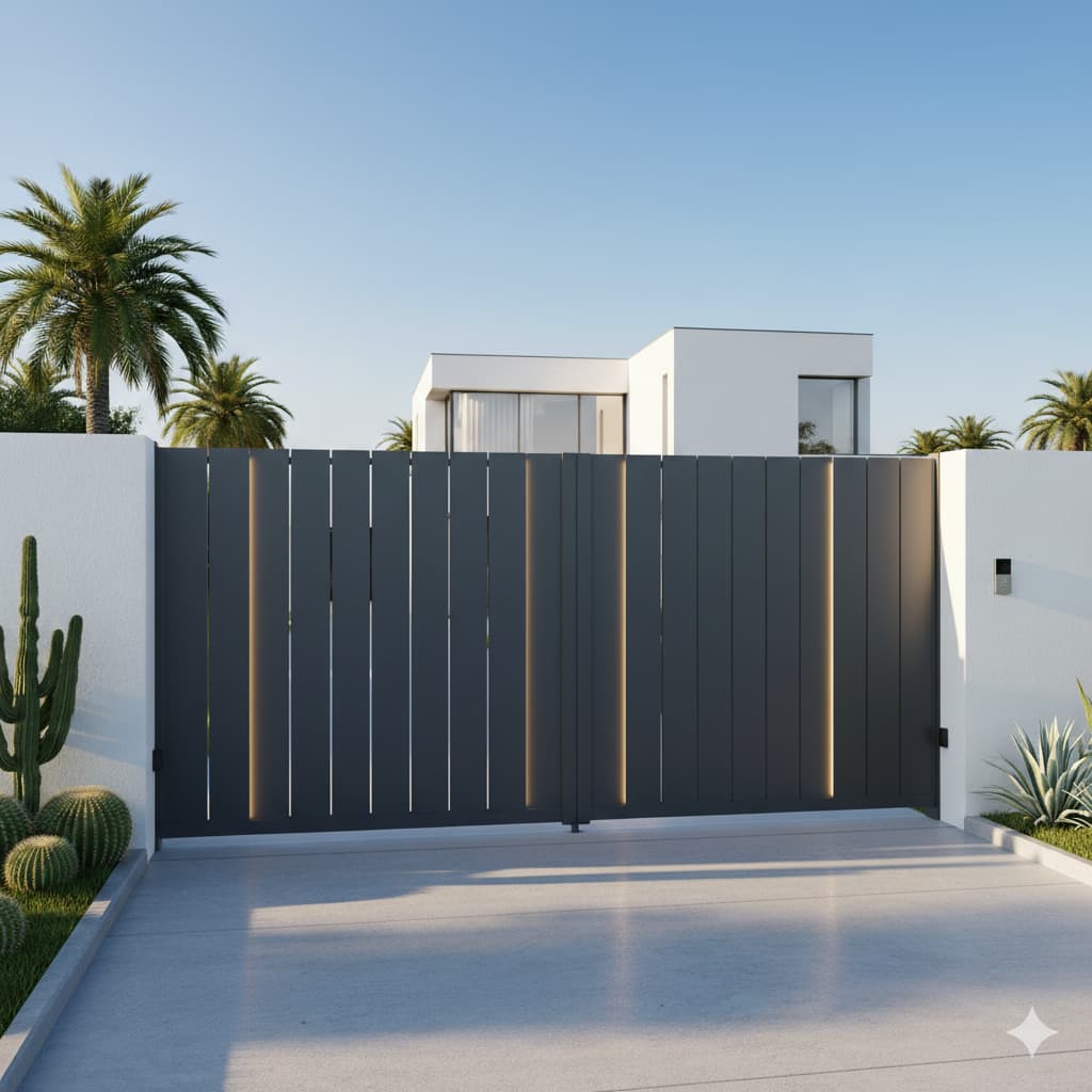 Portail aluminium sur mesure Maroc